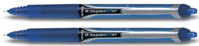 Pilot Roller Hi-Tecpoint V7 RT Retractable, schrijfbreedte 0,35 mm, blauw