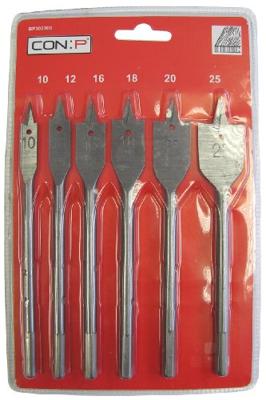 CON:P Set Houtfrezen 10-25Mm 6Dlg Rood - BP302306