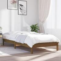 Bedframe massief grenenhout honingbruin 90x200 cm - thumbnail
