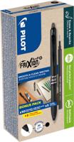 Pilot FriXion Ball Plus roller, medium, zwart, doos van 10 stuks + 10 navullingen - thumbnail
