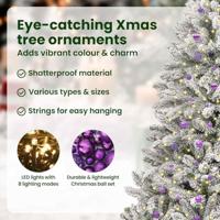 VidaXL Kunstkerstboom met 300 led groen en wit 300 cm pvc en metaal - thumbnail