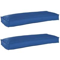 VidaXL Pallet kussen set 2 pcs koninklijk blauw 100 x 40 x 8 cm - thumbnail