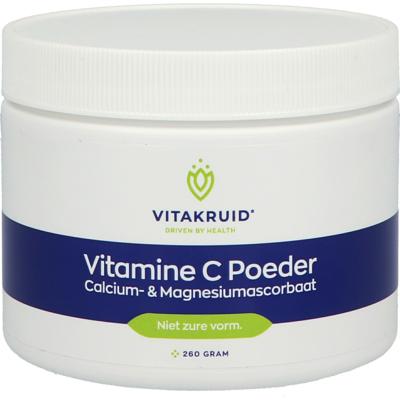 Vitakruid Vitamine C poeder calcium- & magnesiumascorbaat 260 Gram