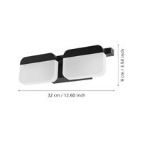 Eglo Led wandlampErvidel zwart - 98877 - thumbnail