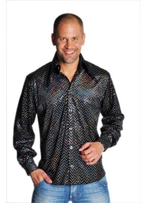 Blouse pailletten zwart elite