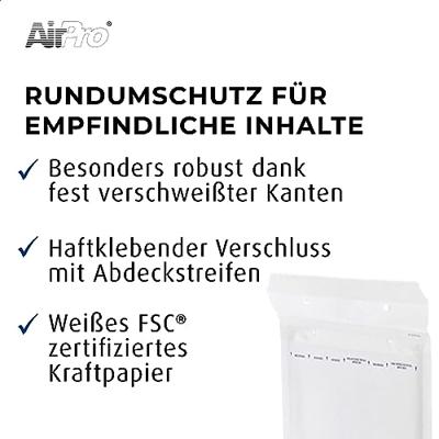 Bong Airpro luchtkussenenveloppen, ft 175 x 265 mm, met stripsluiting, doos van 100 stuks, wit