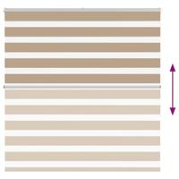 Zebra Blind 150x150 cm stofbreedte 145,9 cm polyester zandbruin - thumbnail