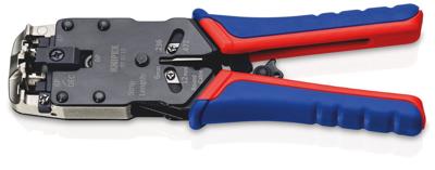 KNIPEX krimptang voor western-stekkers 975112 (blauw/rood)