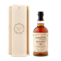 Whisky in gegraveerde kist - The Balvenie - thumbnail