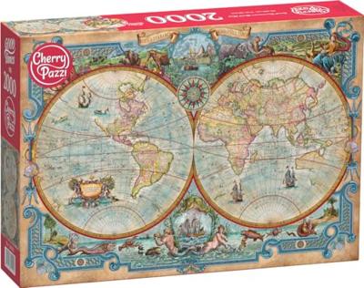 Great Discoveries World Map Puzzel 2000 Stukjes