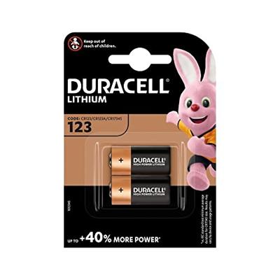 Batterij Duracell 2x CR123 high power lithium | 10 stuks