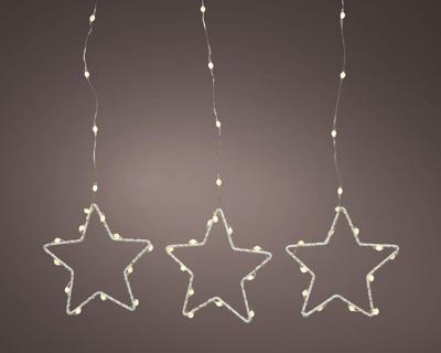 MicroLED boom bunch l210c zilver/wit kerstverlichting - Lumineo