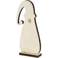 Creativ Company Kerstkabouter, h: 10 cm, d: 1,5 cm, b: 4,5 cm, dikte 3 mm, 3 stuk/ 1 doos - thumbnail