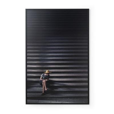 Wanddecoratie City Life 001 98x148cm op forex met zwarte lijst bohemian Wanddecoratie City Life 001 98x148cm op forex met zwarte lijst bohemian