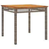 3-delige Tuinset met kussens poly rattan grijs - thumbnail