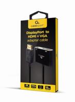 DisplayPort kabel GEMBIRD A-DPM-HDMIFVGAF-01 Zwart 10 cm - thumbnail