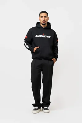 Equalité Arena Hoodie Heren Zwart - Maat XS - Kleur: WitZwartOranje | Soccerfanshop