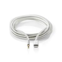Nedis CCTB39940AL10 Apple Lightning Koptelefoon Adapterkabel Apple Lightning 8-pins Male - 3,5 Mm Male 1,00 M Aluminium - thumbnail