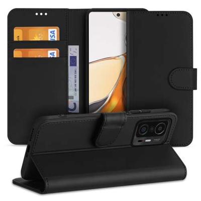 Xiaomi 11T | 11T Pro | Book Case | Zwart met Pasjeshouder Xiaomi 11T | 11T Pro | Book Case | Zwart met Pasjeshouder