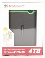 Transcend StoreJet 4TB 25M3C 2.5 inch USB 3.1 Gen1 External HDD Iron gray TS4TSJ25M3C - thumbnail
