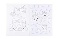 Duckiez Kleurboek met stickervel dinosaurus - thumbnail