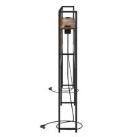 Opberghoofdbord Gerookt eiken 200 cm Bewerkt hout - thumbnail