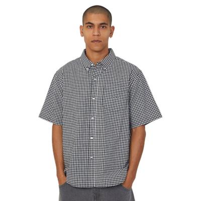 HUF 89 Micro Gingham SS Casual T-shirt Heren L