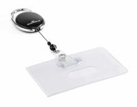 Durable flexibele kaarthouder met afrolmechanisme style, zwart - thumbnail