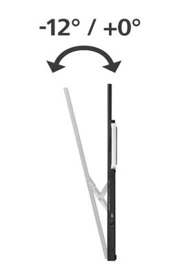 Hama TV Muurbeugel Kantelbaar Schermen 46-100 Inch Zwart