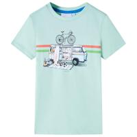 VidaXL Kindershirt 116 lichtmint - thumbnail
