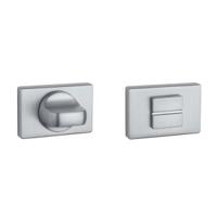 Aprile | WC garnituur rozet | 50x33x7mm | Chroom mat - thumbnail