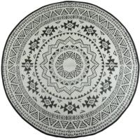 Esschert Design buitenkleed 180 cm zwart en wit oc18 - thumbnail
