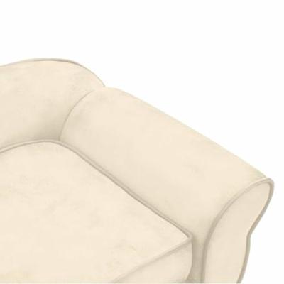 VidaXL Hondenbank 72x45x30 cm pluche crèmekleurig