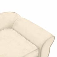 Hondenbank 72x45x30 cm pluche crmekleurig - thumbnail