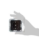 Jung A1520SW Wandcontactdoos Inzetstuk 1-voudig Zwart 1 stuk(s) - thumbnail
