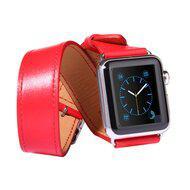 Kakapi Double Strap bandje - Rood - Geschikt voor Apple watch 38mm / 40mm / 41mm / 42mm