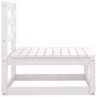 2-delige Loungeset massief grenenhout wit - thumbnail
