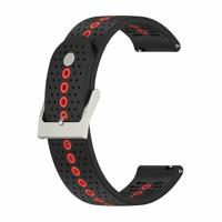 Garmin Venu / Sq / Sq2 / 2 plus - Dot Pattern bandje - Zwart met rood - thumbnail