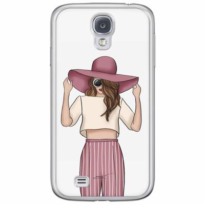 Samsung Galaxy S4 siliconen hoesje - Summer girl Samsung Galaxy S4 siliconen hoesje - Summer girl