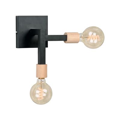 LABEL51 Wandlamp 'Loco', Metaal, kleur Zwart