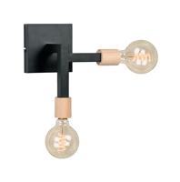 LABEL51 Wandlamp 'Loco', Metaal, kleur Zwart - thumbnail