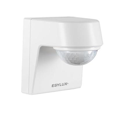 ESYLUX EM10025358 Bewegingsmelder Wand, Opbouw (op muur) 200 ° Wit IP55, IK07