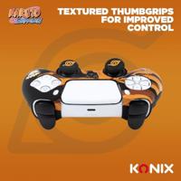 Beschermhoes voor controller - KONIX - Naruto Shippuden - DualSense PS5 - Siliconen - Kurama/Kyûbi en Naruto patroon - Zwart - thumbnail