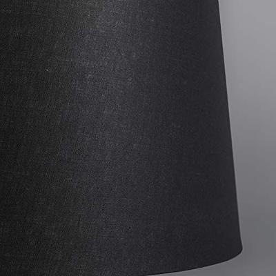 QAZQA Moderne hanglamp staal met kap 45 cm zwart - Cappo 1