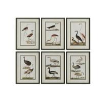 Schilderij Home ESPRIT Vogels Cottage 40 x 2,5 x 54 cm (6 Stuks) - thumbnail