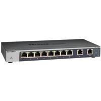 NETGEAR GS110MX 10-poorts Gigabit/10G Ethernet LAN unmanaged switch (met 2x 10G/multi-gig, desktop- of rekmontage met ProSAFE levenslange garantie) zwart, grijs - thumbnail