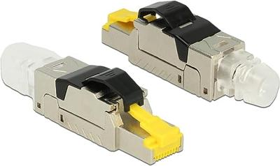 DeLOCK 86485 kabel-connector RJ45 Zwart, Zilver, Transparant, Geel