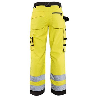 Blåkläder Dames werkbroek High-Vis zonder spijkerzakken 71551811 | High-Vis Geel/Zwart | Maat 44 - 7330509502228