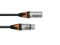 PSSO PSSO DMX kabel XLR COL oranje 3pin 3m Neutrik - thumbnail