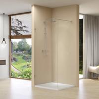 Inloopdouche Van Rijn ST01 Met Scharnieren 30x200 cm Helder Glas 8 mm Chroom - thumbnail